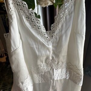 White Satin Zara dress